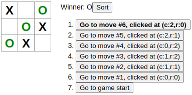 Highlight three squares that caused the win